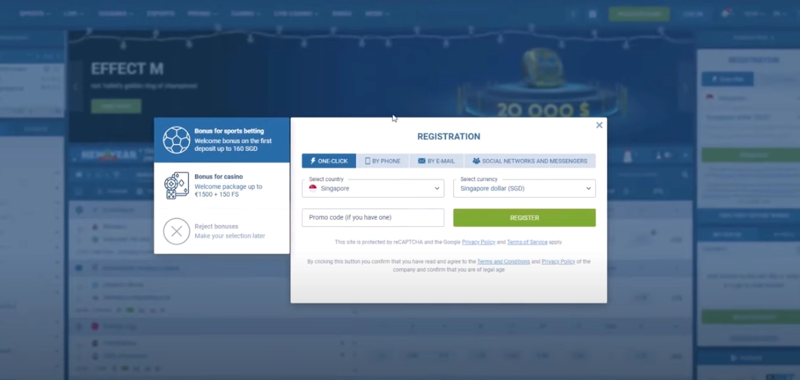 1xbet_Sign up quick, play